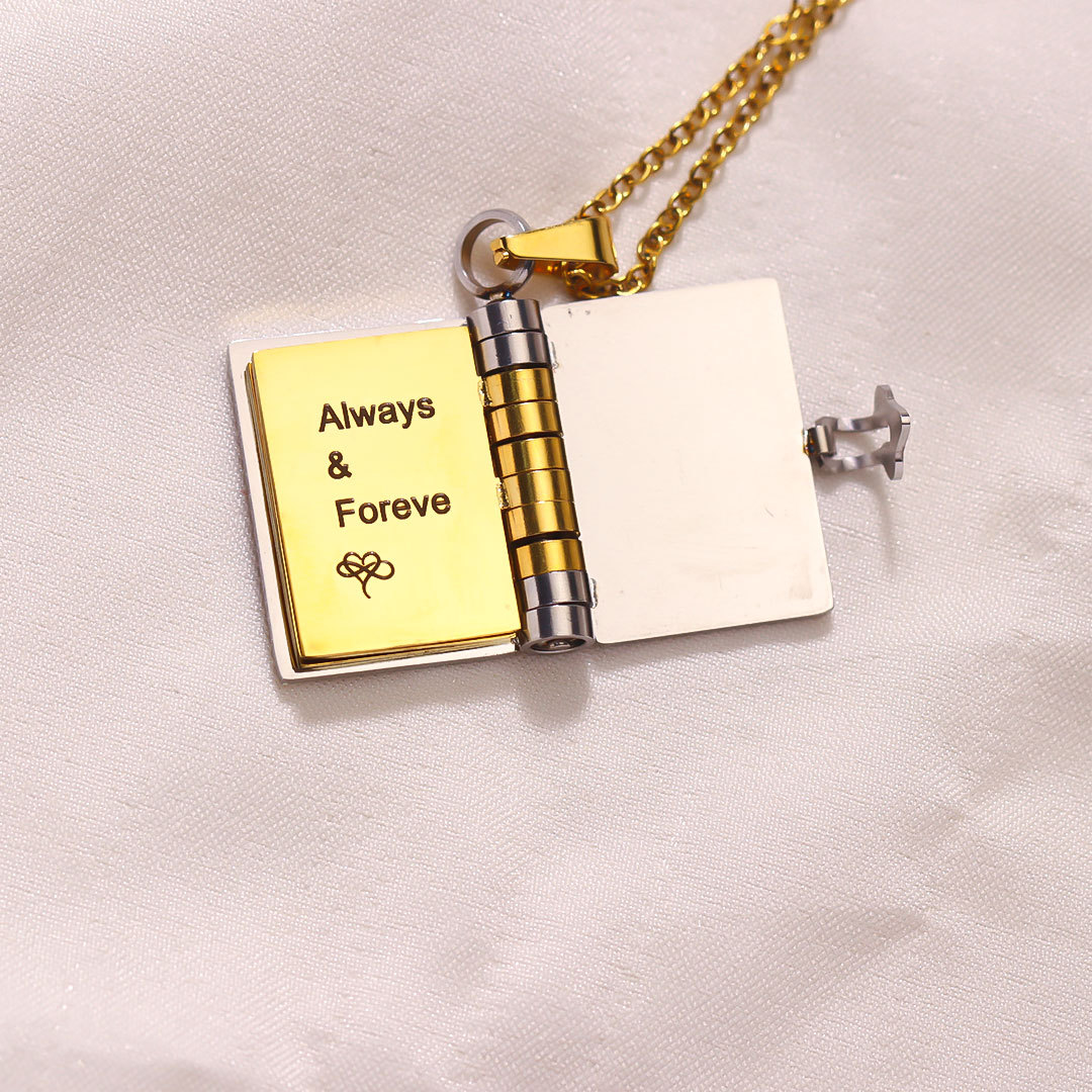 For Friends- Best Bicthes Book Necklace