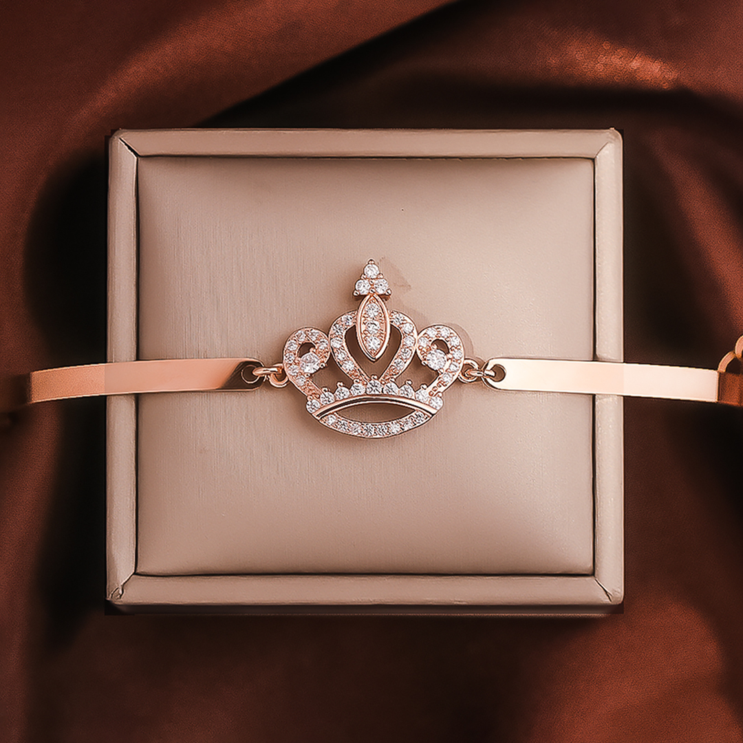 For Granddaughter- Love You Forever And always Crown  Bracelet