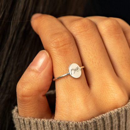 For Friend - I Hope We're Friends Until We Die Holding Hands Ring