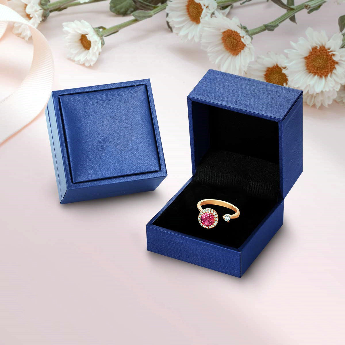 S925 Drive Away Your Anxiety Crystal Fidget Ring