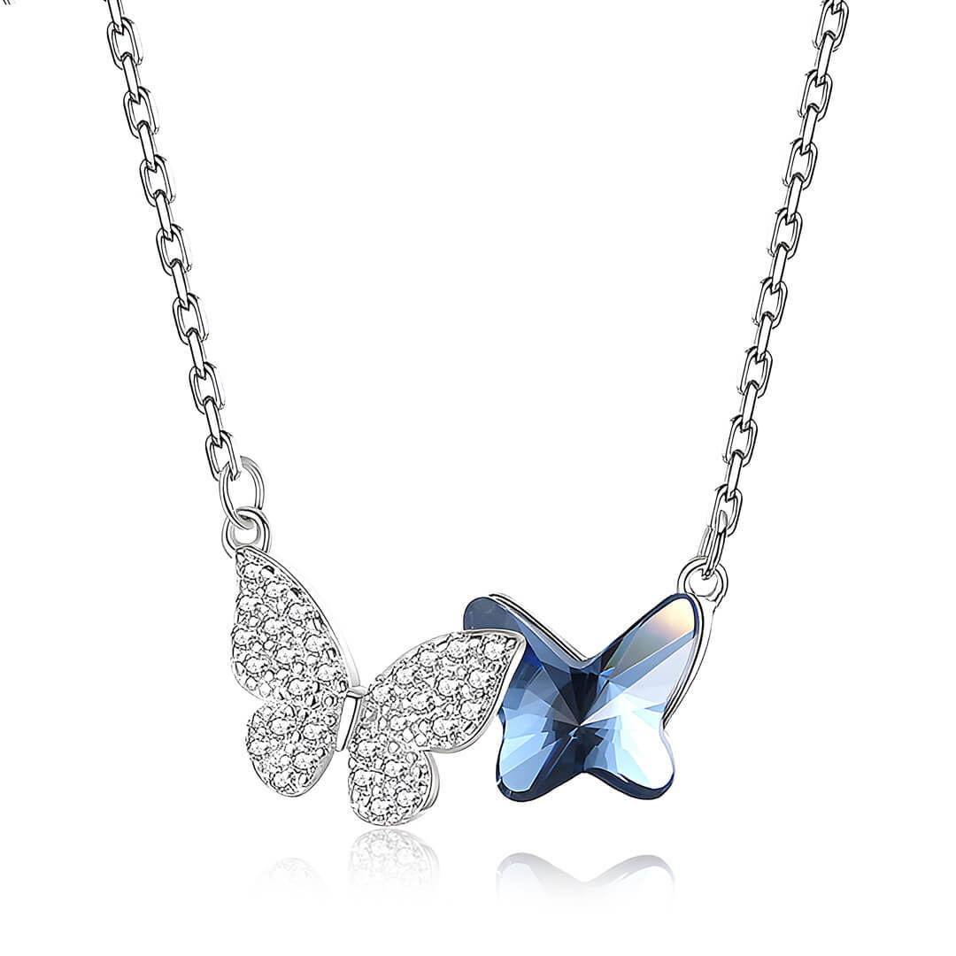 All You Have To Do Is Fly Blue Butterfly Crystal Bracelet