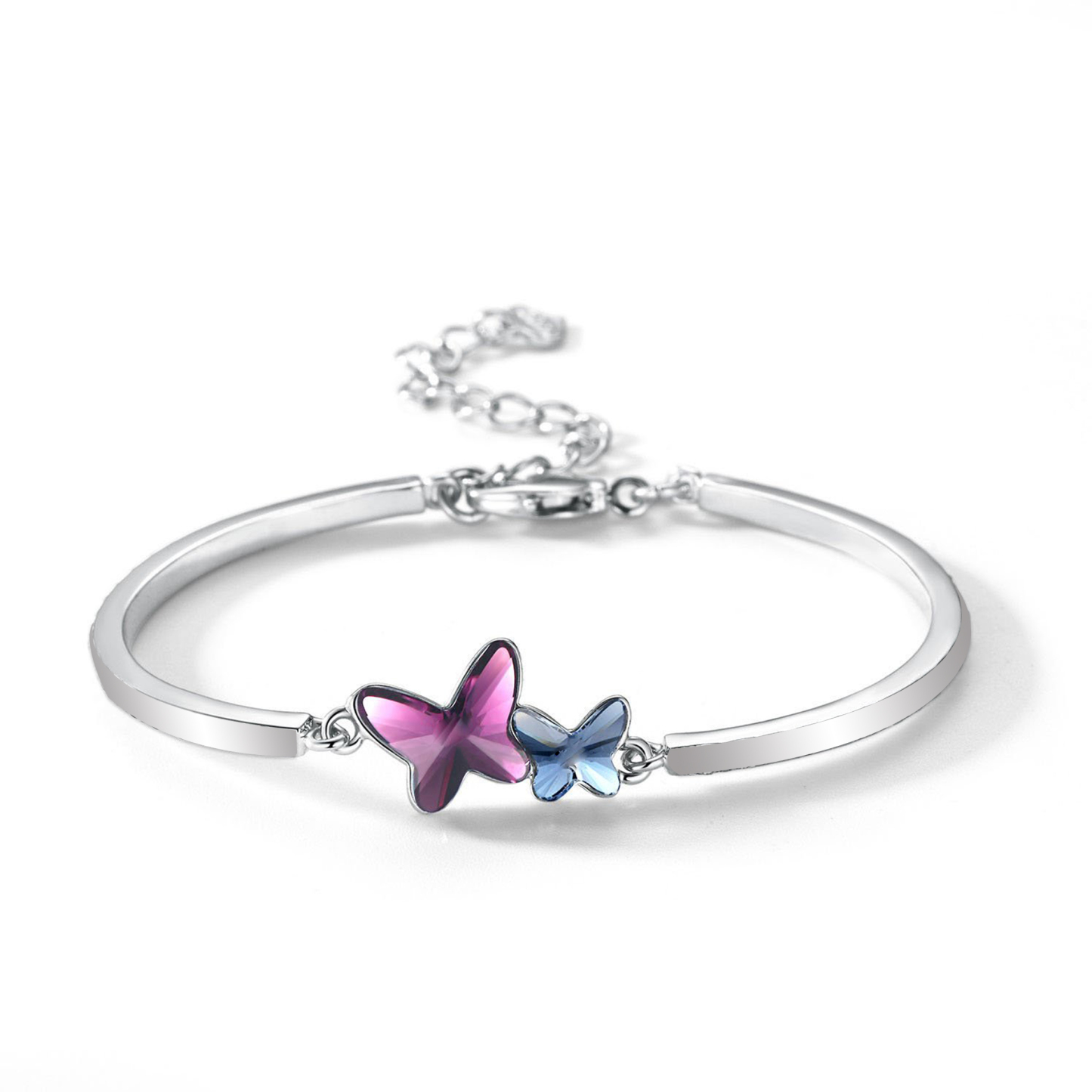 All You Have To Do Is Fly Blue Butterfly Crystal Bracelet