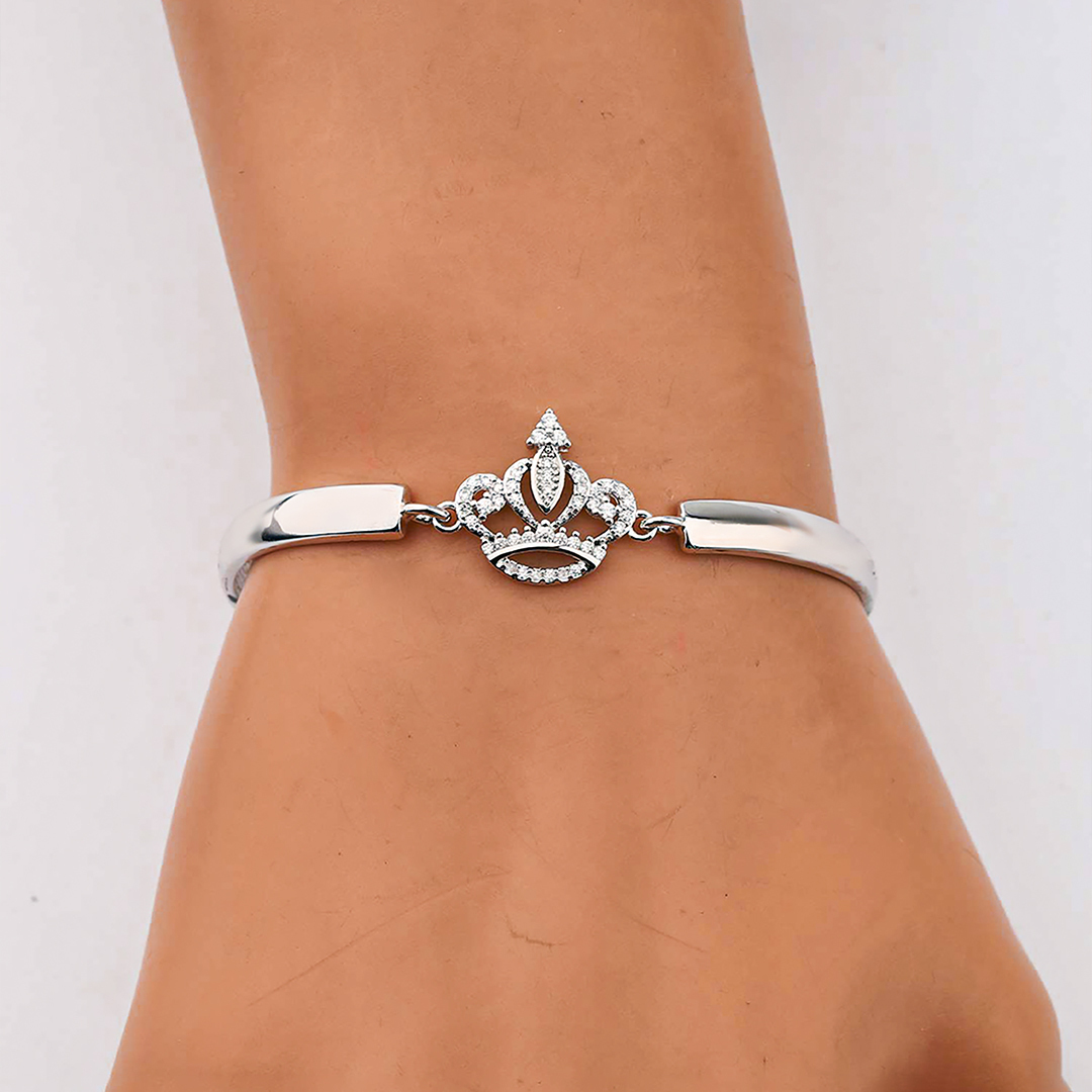 For Granddaughter- Love You Forever And always Crown  Bracelet