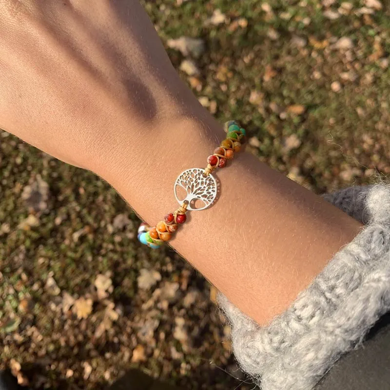 For Mother -Family Tree Beads Bracelet