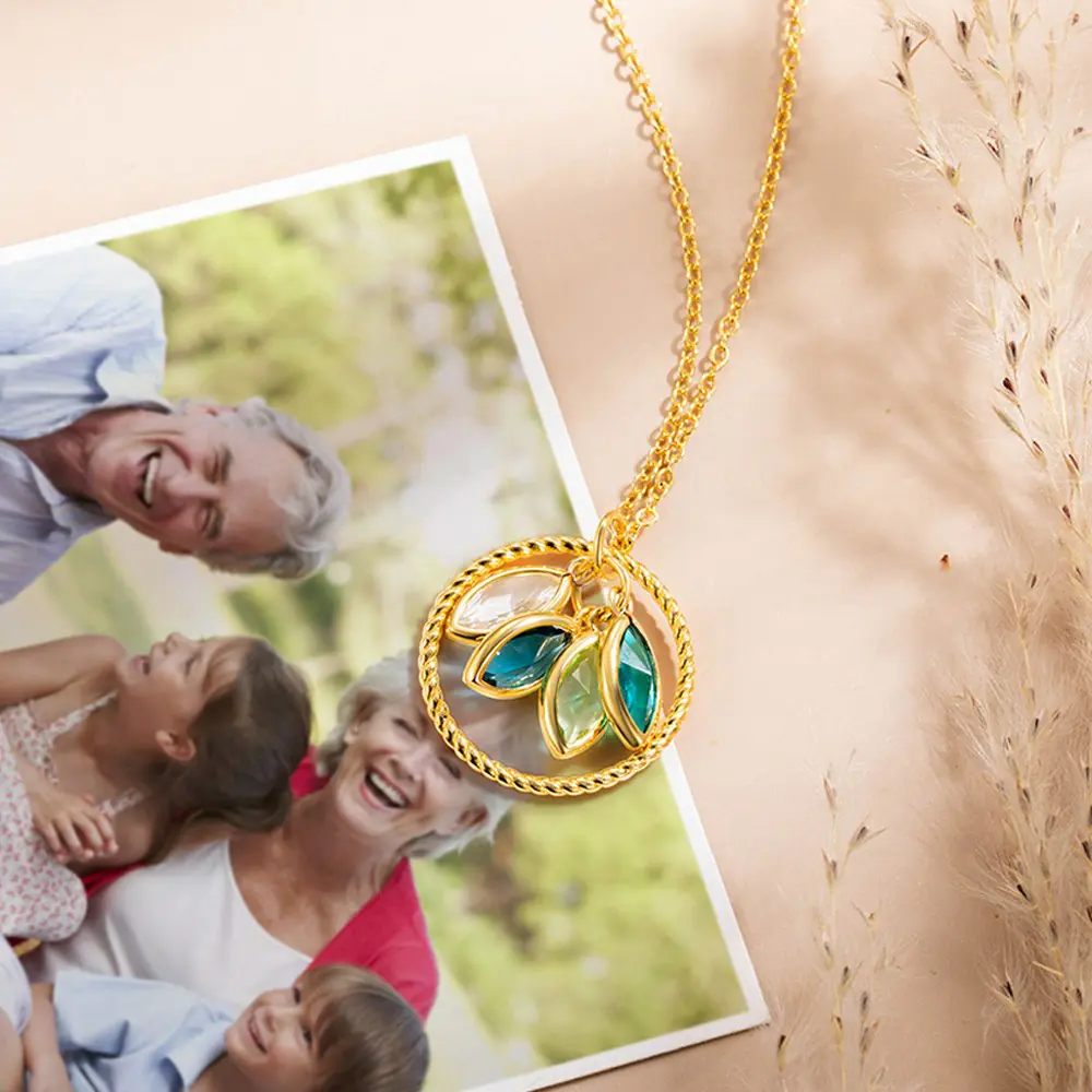 Custom Mother’s Birthstone Necklace
