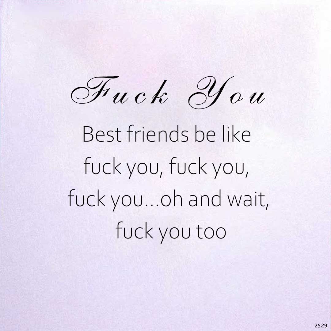 For Friends - Fuck You All Set Necklace