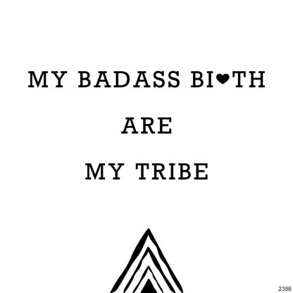 For Friend - My Badass Bicth Are My Tribe Heart Bracelet
