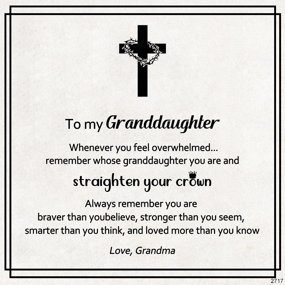 For Granddaughter- Love You Forever And always Crown  Bracelet