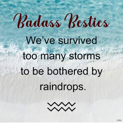 For Besties- We’ve Survived Too Many Storms Butterfly Bracelet