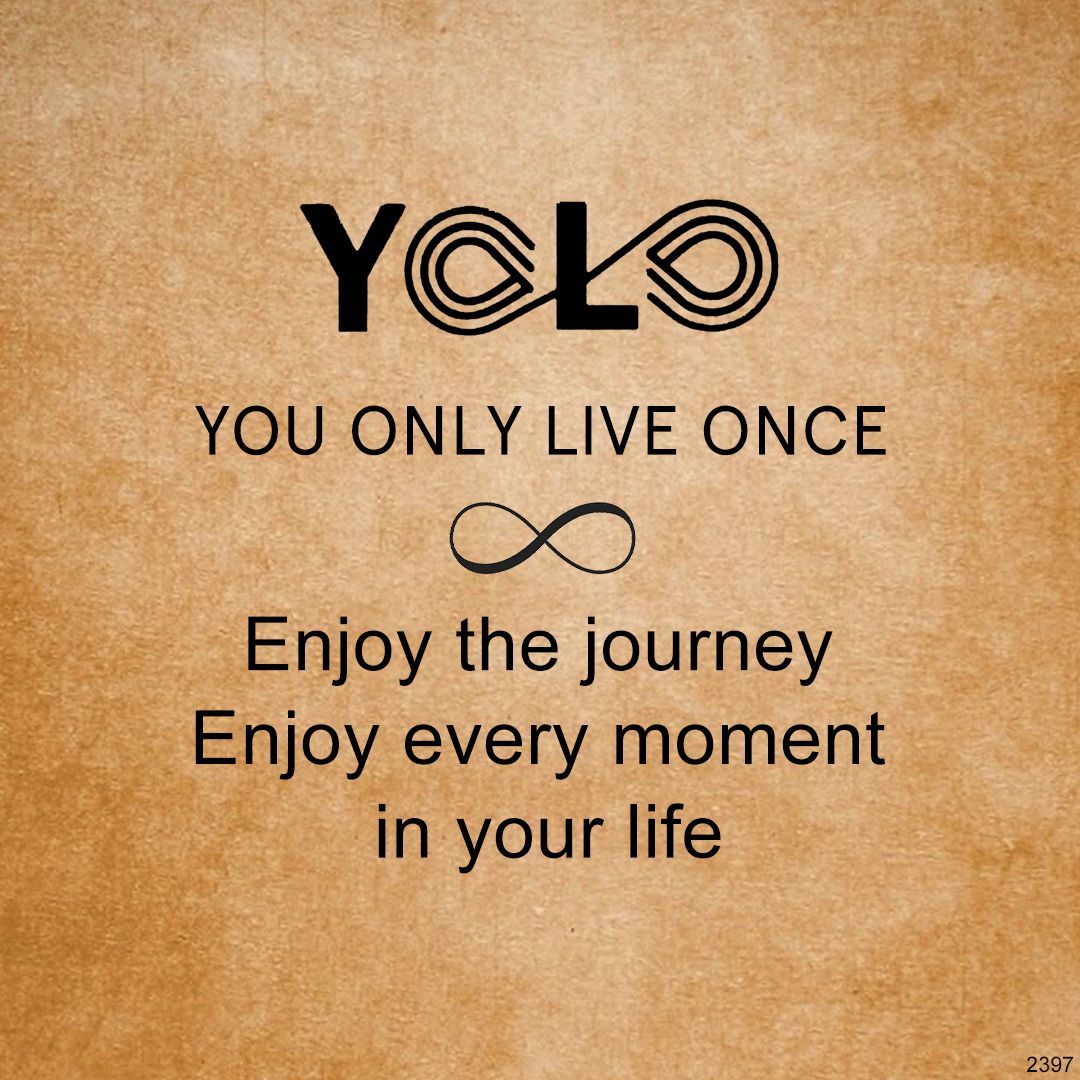 You only live once leather Infinity Bracelet