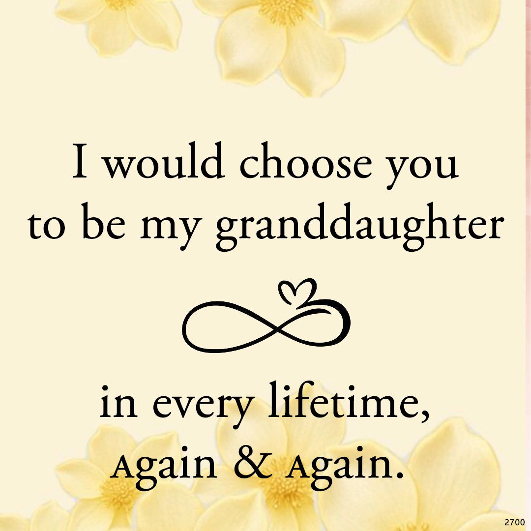 I would choose you to be my granddaughter in every lifetime Infinity Love Bead Bracelet