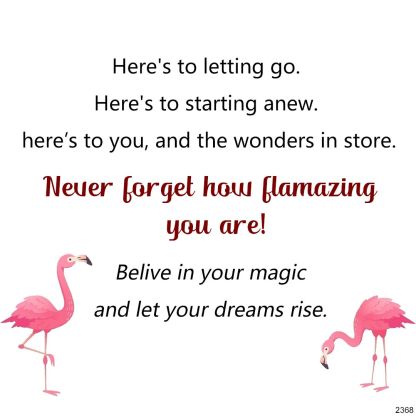 2026 Never Forget How Flamazing You Are Flamingo Bracelet