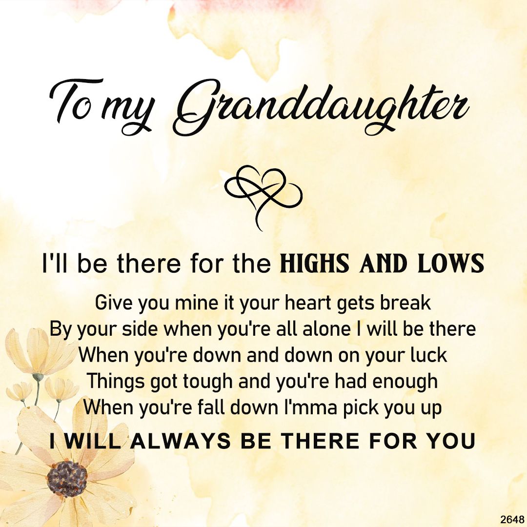 For Granddaughter - I'll be there for the highs and lows Peach Blossom Knot Bracelet