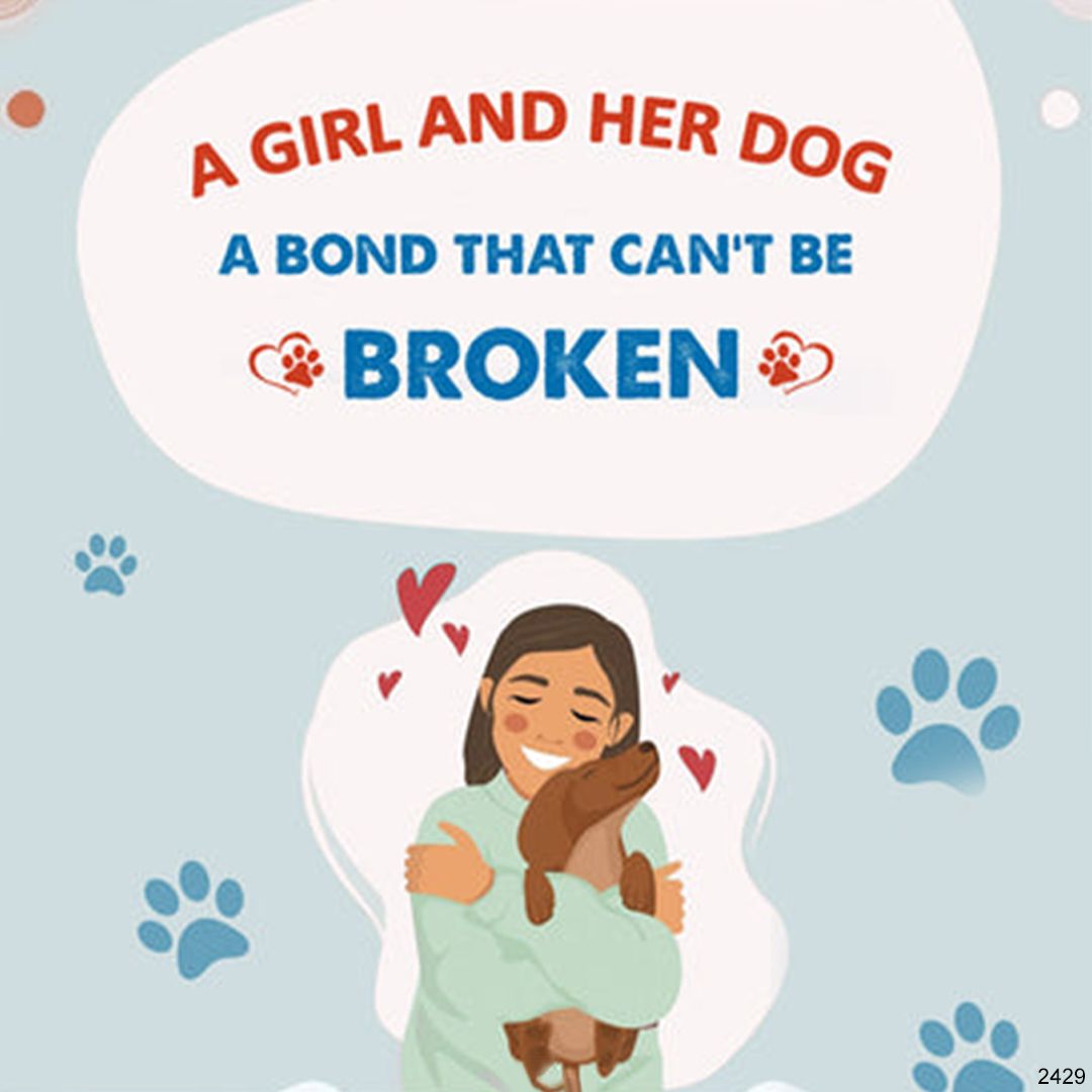 A Girl And Her Dog Circle Crystal Bracelet