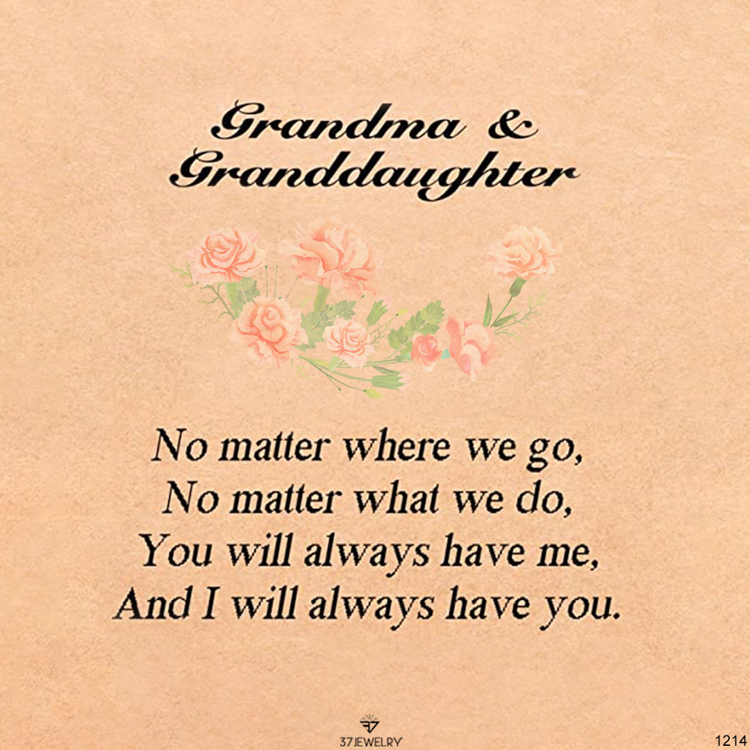 For Granddaughter- S925 You Will Always Have Me And I Will Always Have You Infinity Heart Necklace