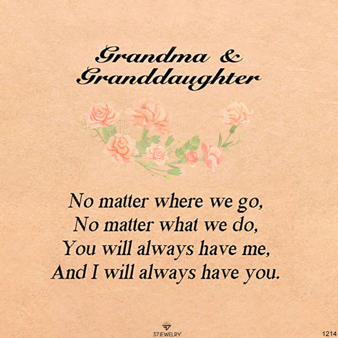 For Granddaughter- S925 You Will Always Have Me And I Will Always Have You Infinity Heart Necklace