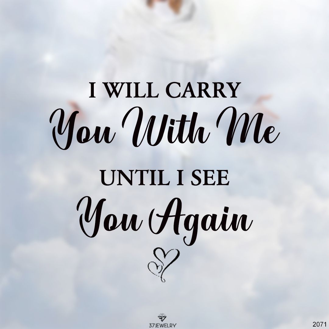 I will Carry You Until I See You Again Custom Photo and Birthstone Ring