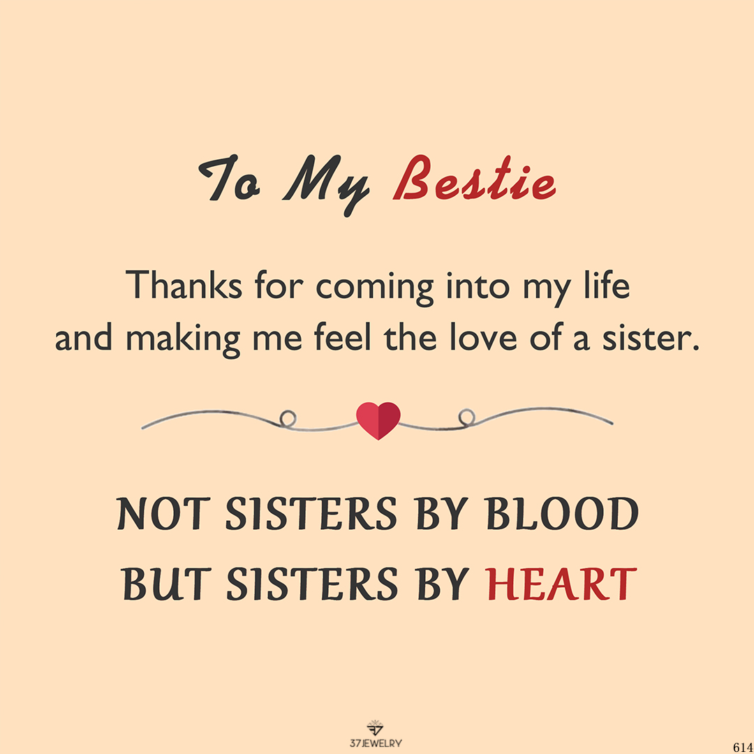 For Friend - NOT SISTERS BY BLOOD  BUT SISTERS BY HEART Custom Birthstones Bracelet