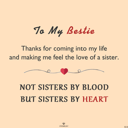 For Friend - NOT SISTERS BY BLOOD  BUT SISTERS BY HEART Custom Birthstones Bracelet