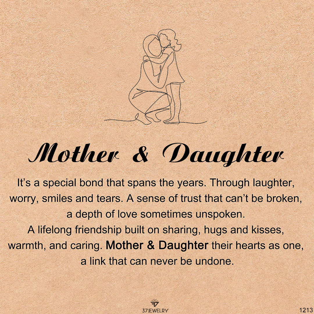 Mother & Daughter – Initial Disc Necklace