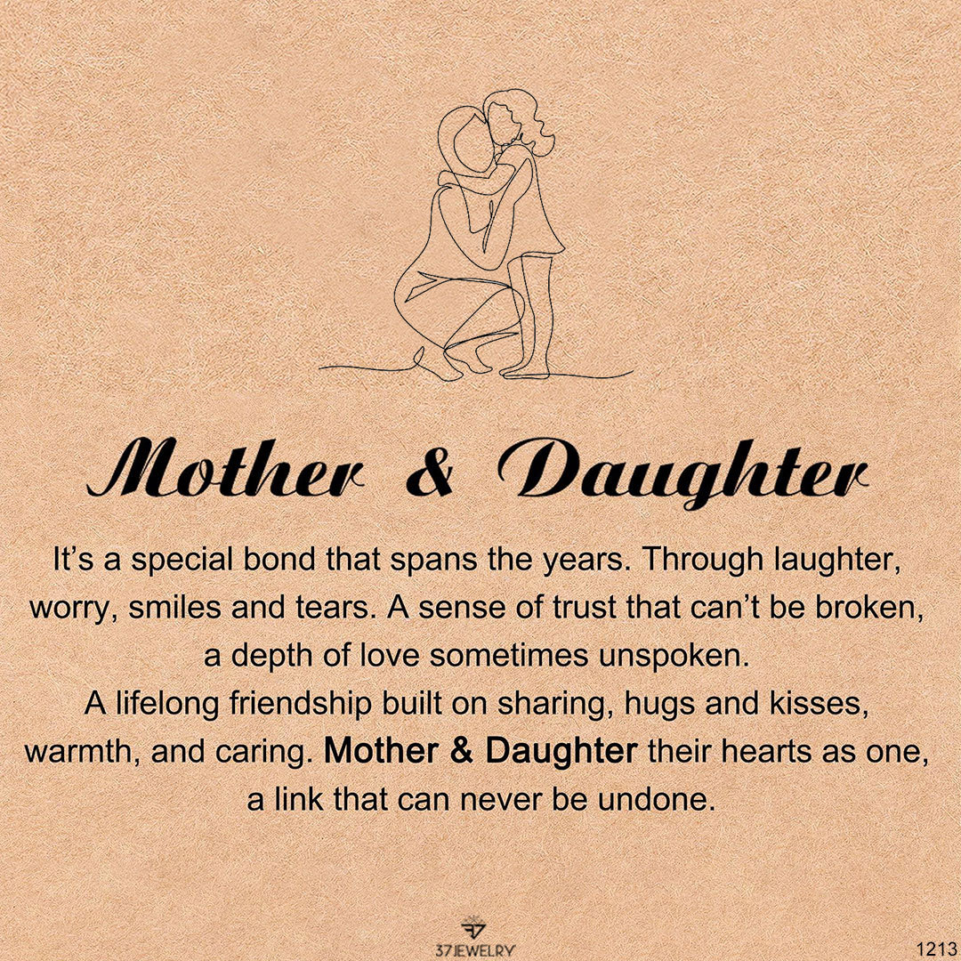 Mother & Daughter – Initial Disc Necklace