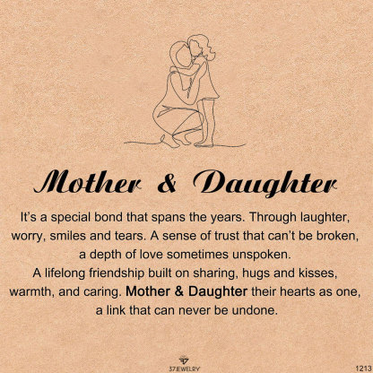 Mother & Daughter – Initial Disc Necklace