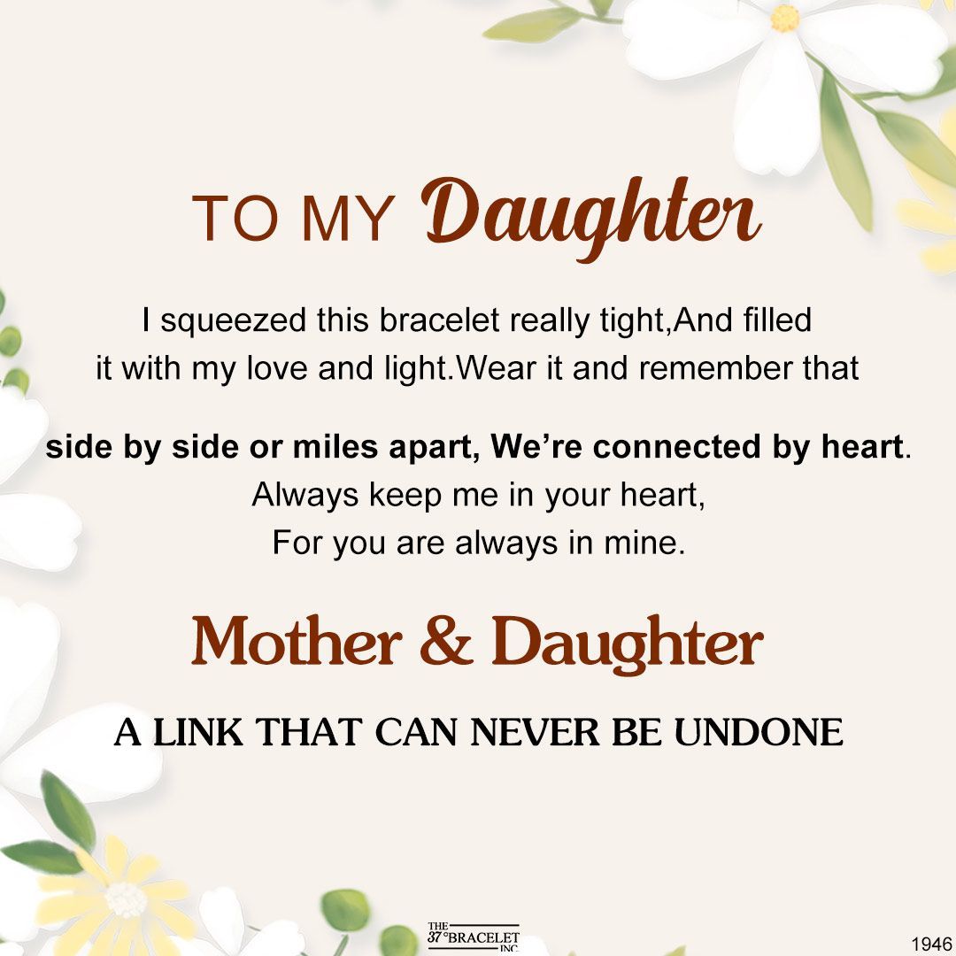 For Daughter - Love And Light Peach Blossom Knot Bracelet