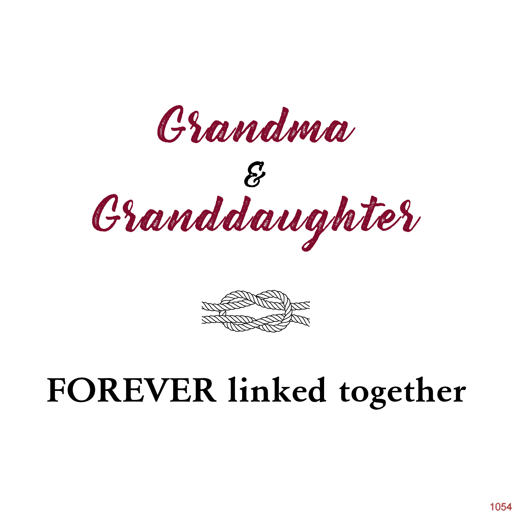 Grandma And Granddaughter Forever Linked Together Pink And White Bracelet
