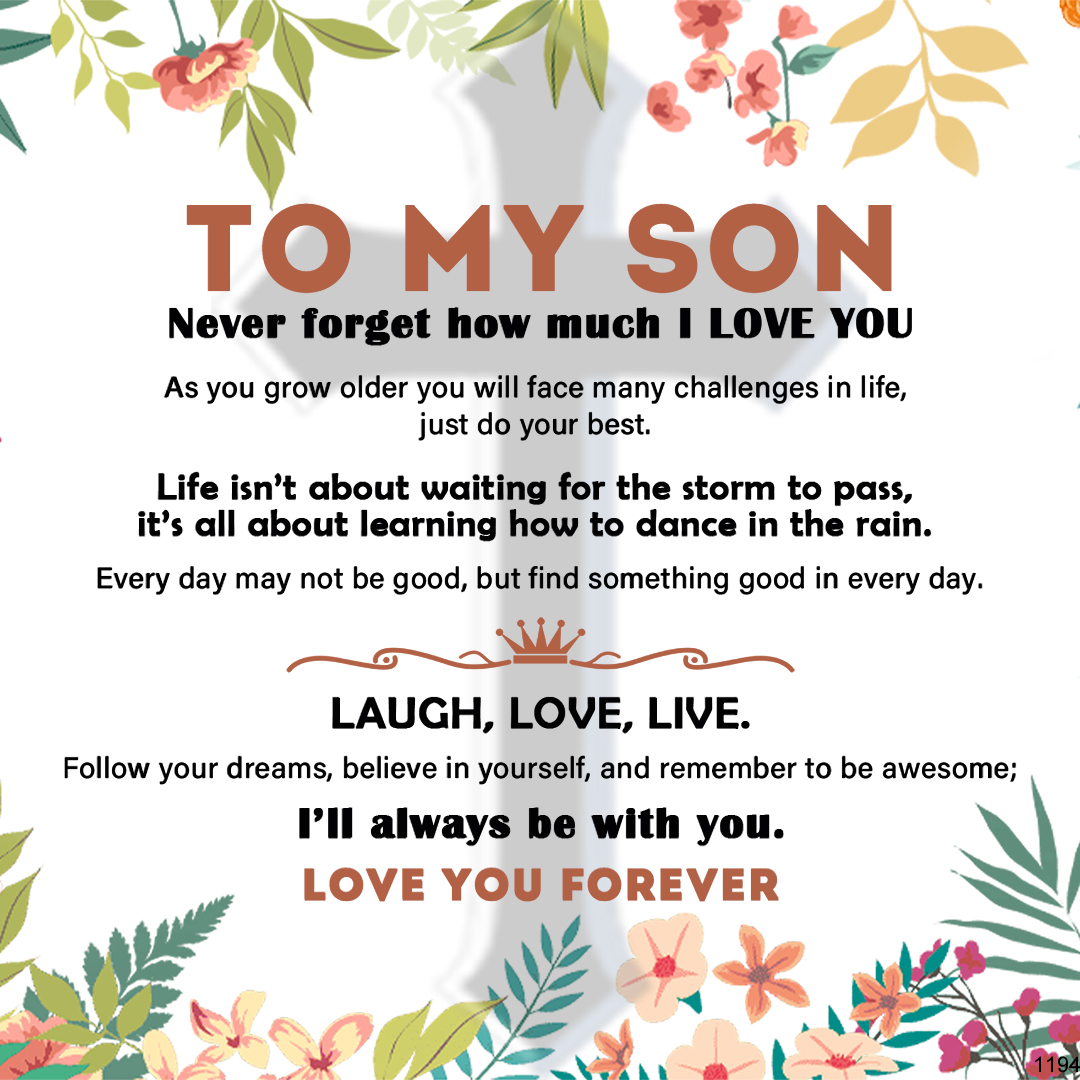 For Son - I Love You Forever and Always Vintage Bead Braided Bracelet