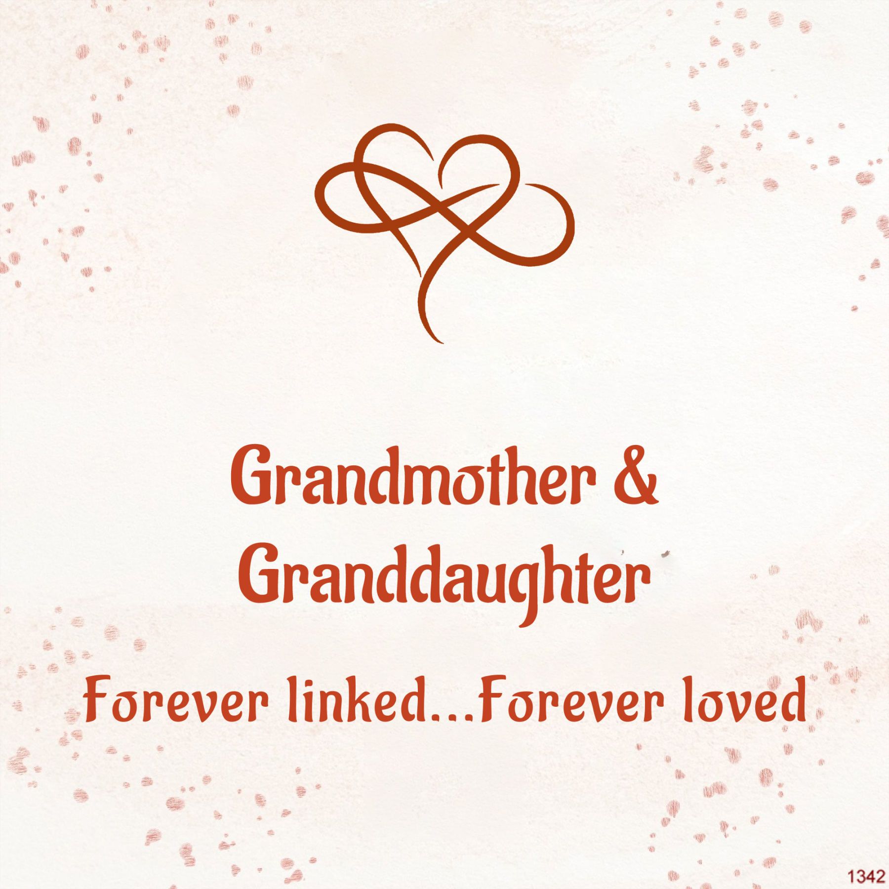Grandmother & Granddaughter Forever Linked Forever loved Infinity Heart Bracelet