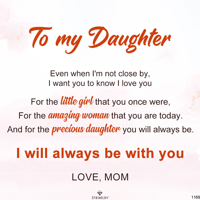 For Daughter - I Will Always Be With You Double Heart Bracelet
