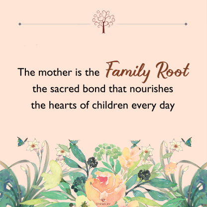  A mother is the family Root Custom Birthstone Bracelet