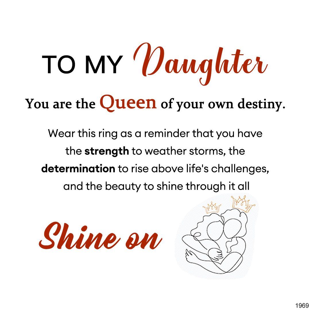 For Daughter - You Are The Queen Of Your Own Destiny Crown Bracelet