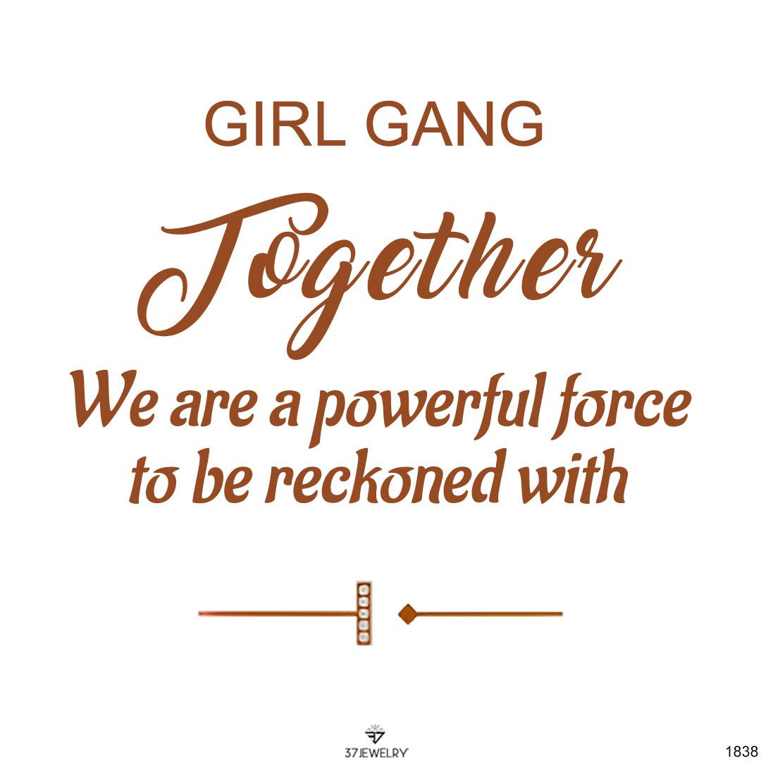 Girl Gang Together Pendant Necklace 