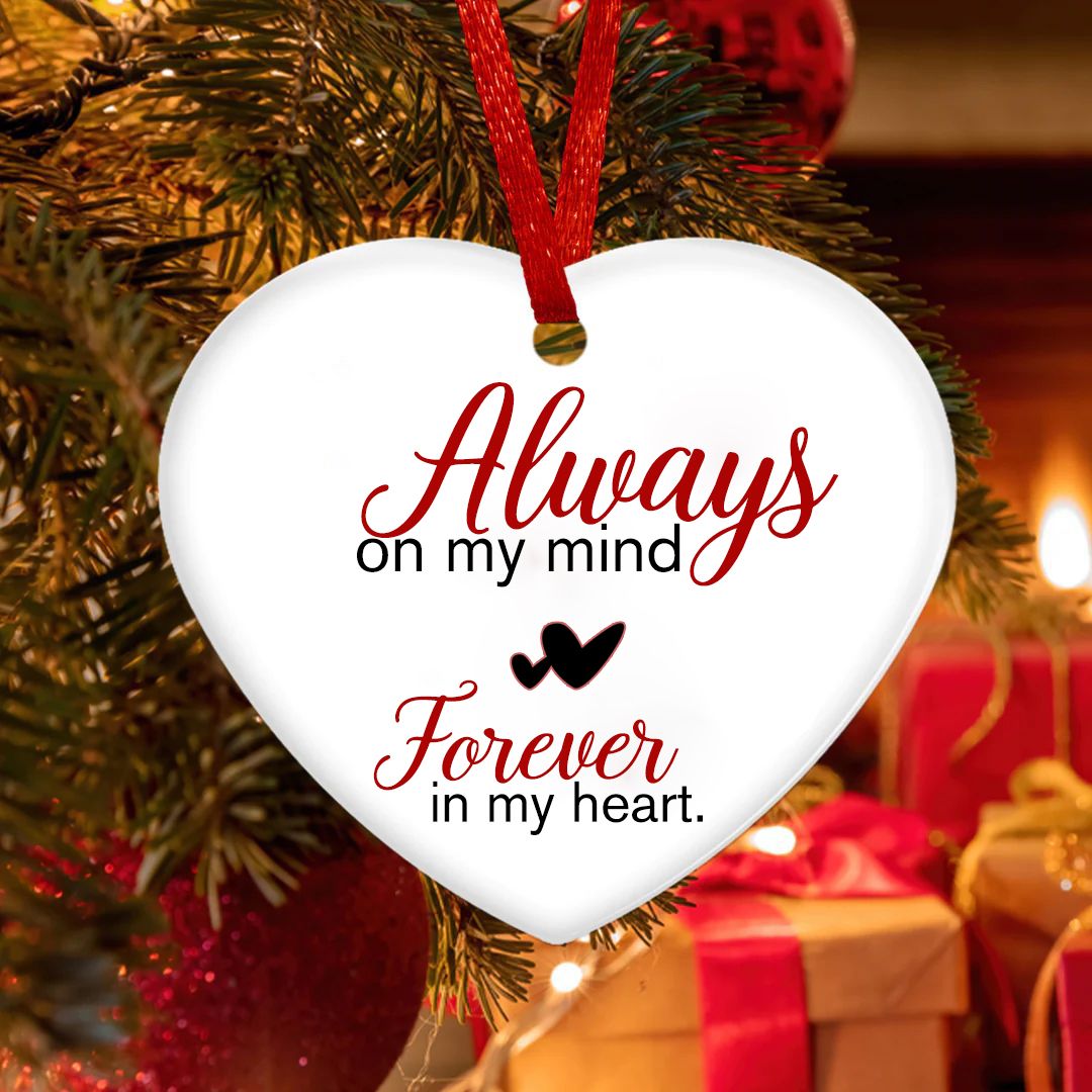 Always In My Heart Christmas Pendant