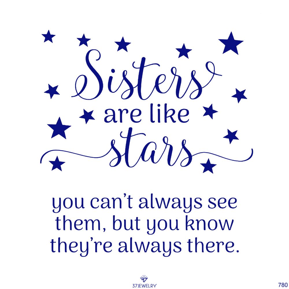 Sisters Are Like Stars Pearl necklace