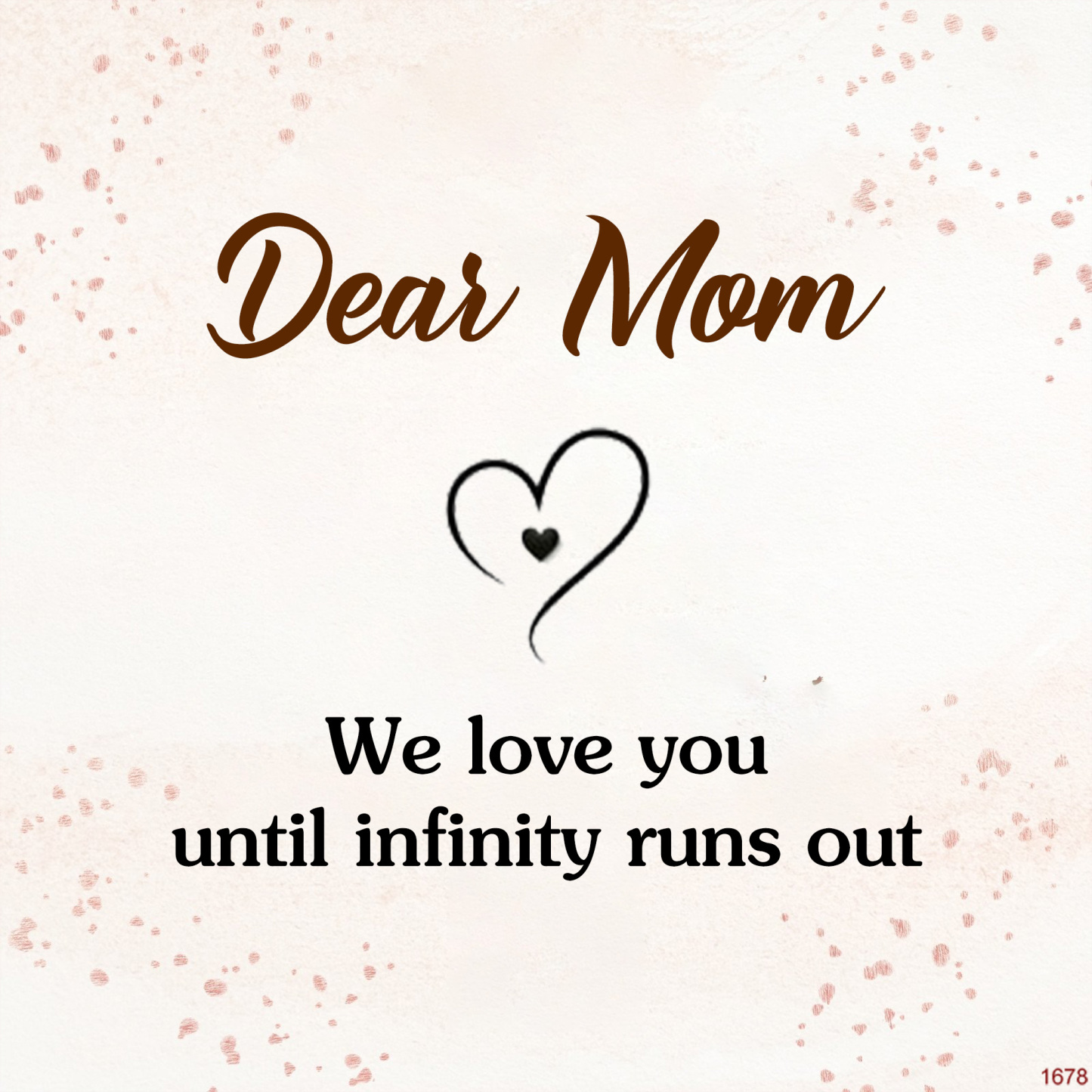 For Mother -We love you until infinity runs out Custom Birthstone Ring