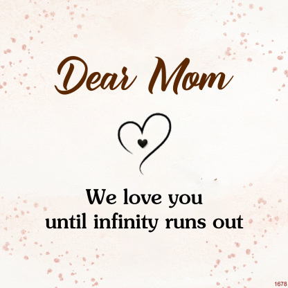 For Mother -We love you until infinity runs out Custom Birthstone Ring