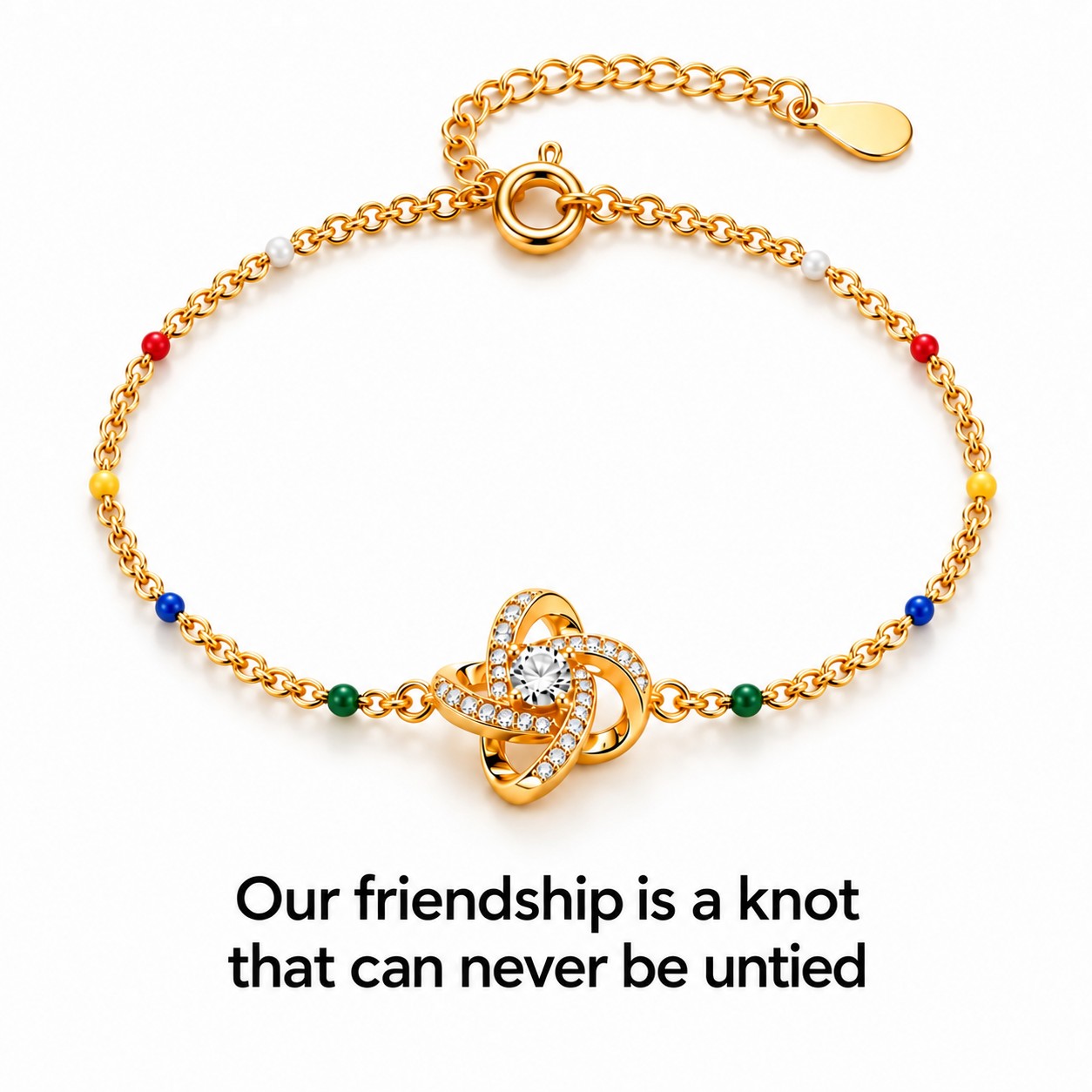 Our friendship is a knot that can never be untied Knot Bracelet