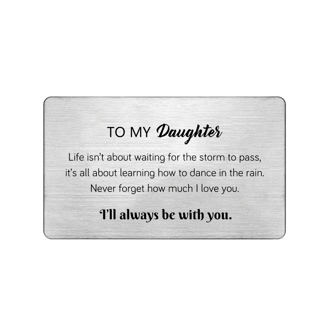 For Daughter - I’ll Always Be With You Diamond Heart Bracelet