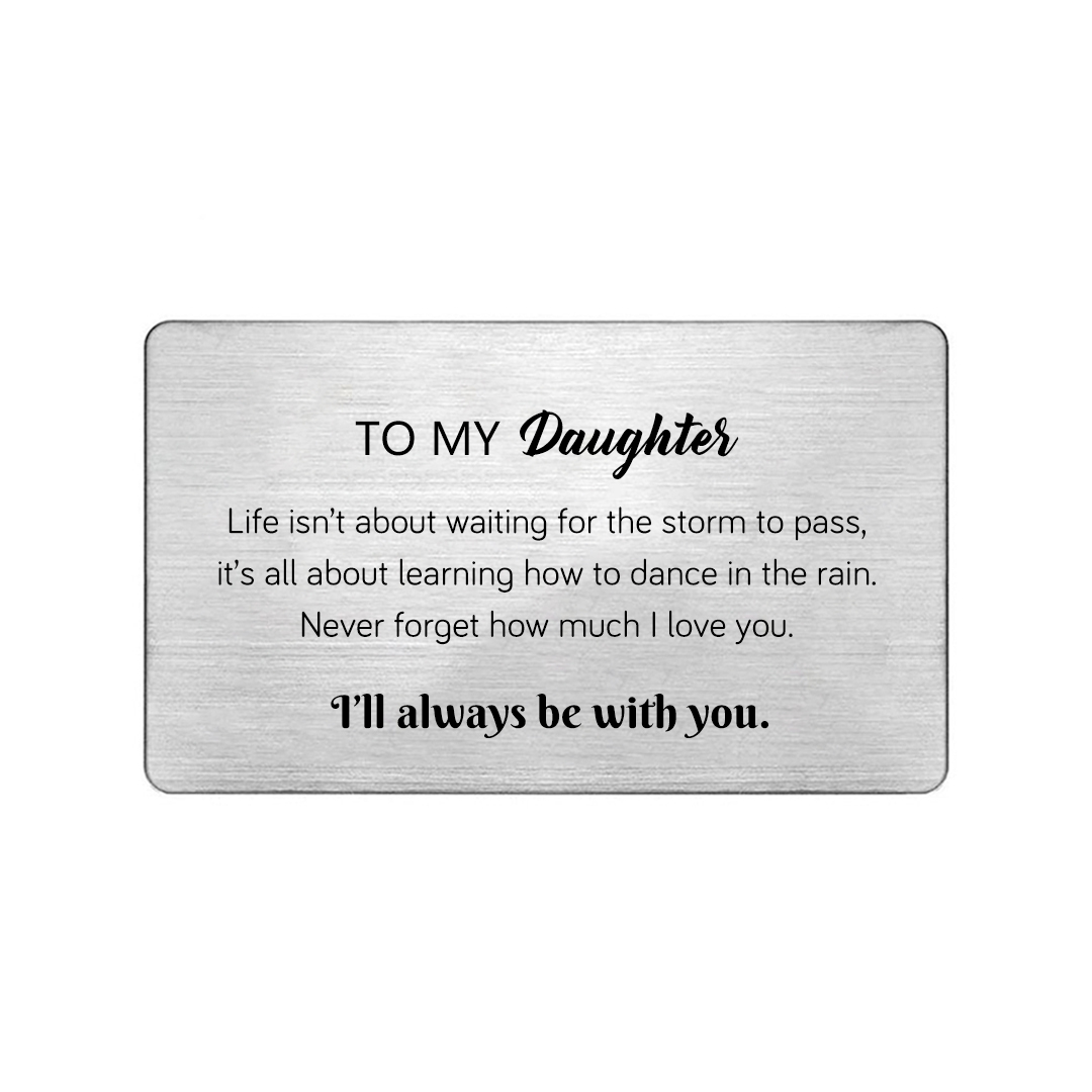 For Daughter - I’ll Always Be With You Diamond Heart Bracelet