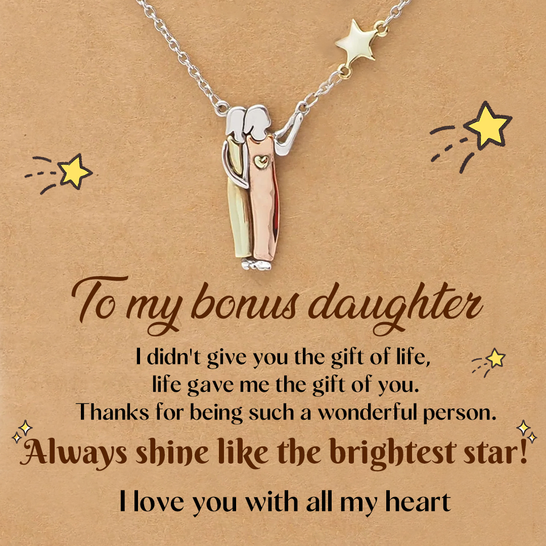 For Bonus Daughter - Always Shine Like The Brightest Star Star Pendant Necklace