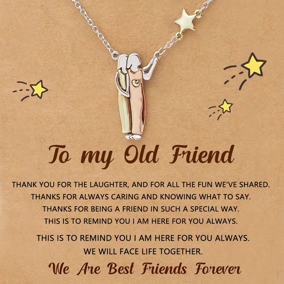 For Friend - We Are Best Friends Forever Sister Star Pendant Necklace