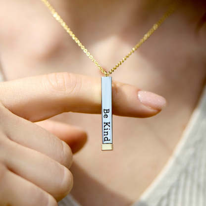 Be Kind... of a bitch Hidden Message Necklace