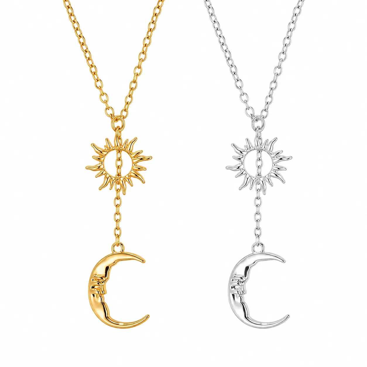 For Friends - Sun & Moon necklace