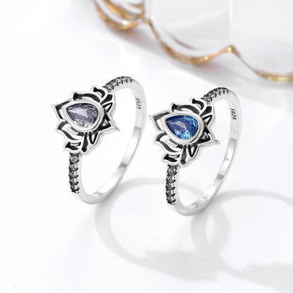 Fuck It and Begin Again Lotus Ring