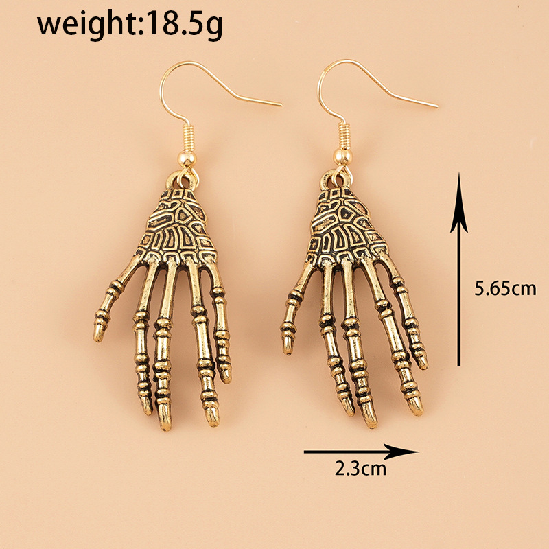 Skull Hand Earrings