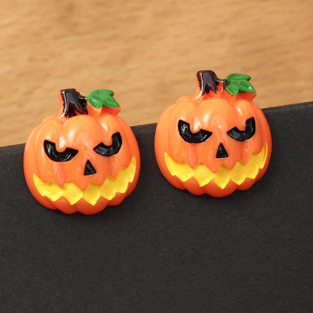 Resin Pumpkin Earrings