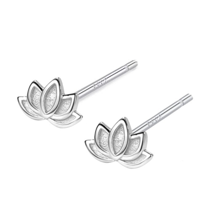 Dainty Lotus Earrings