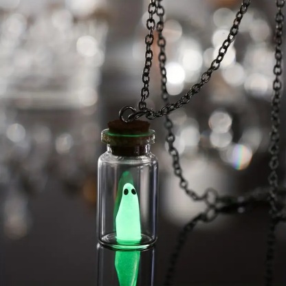 Luminous Ghost Bottle Necklace